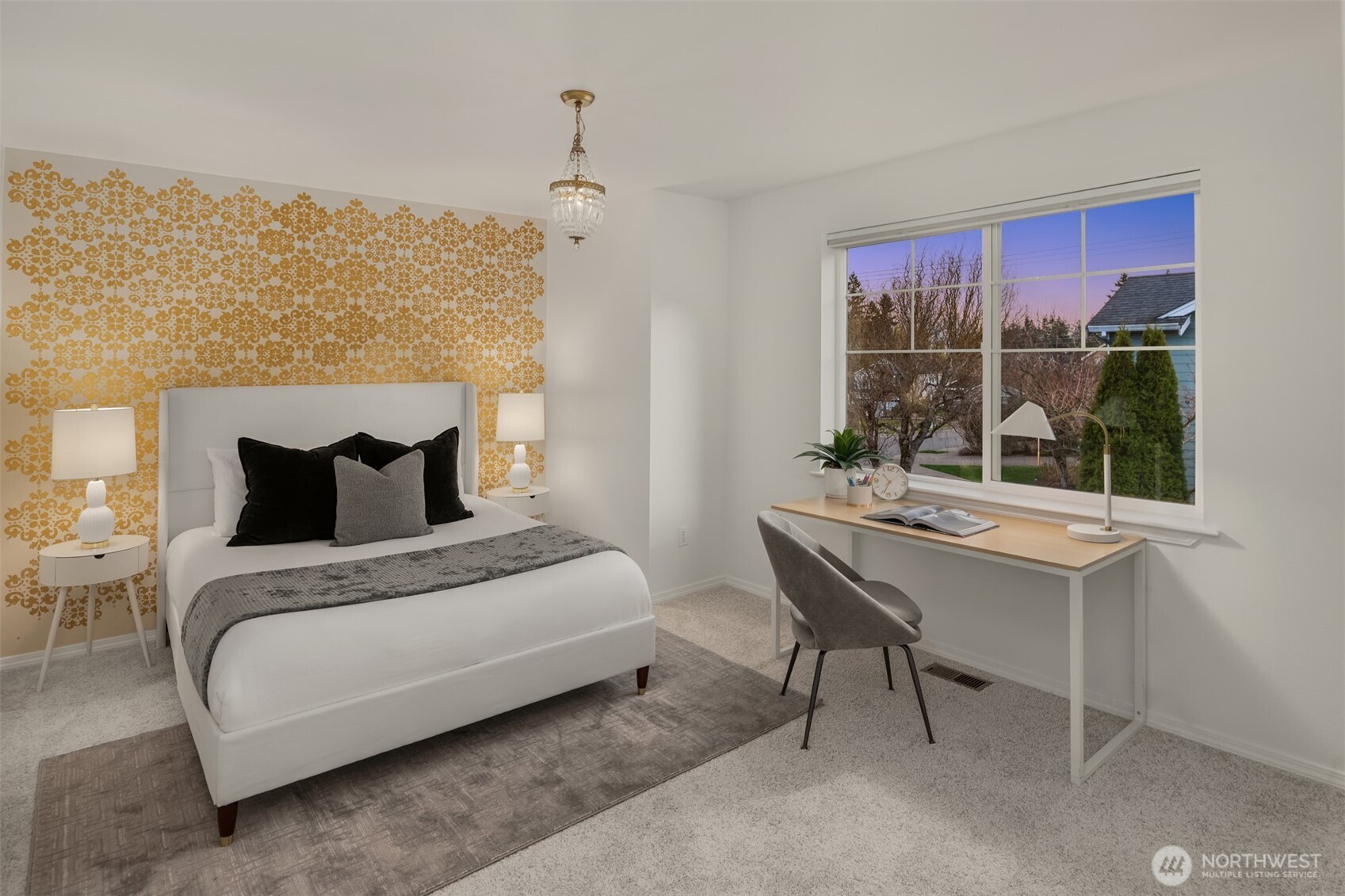 21120 Meridian Place West Bothell, WA 98021 - Photo 21 of 36 a bedroom with a bed and window