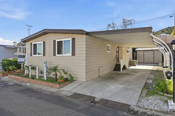 a view of a house with a patio