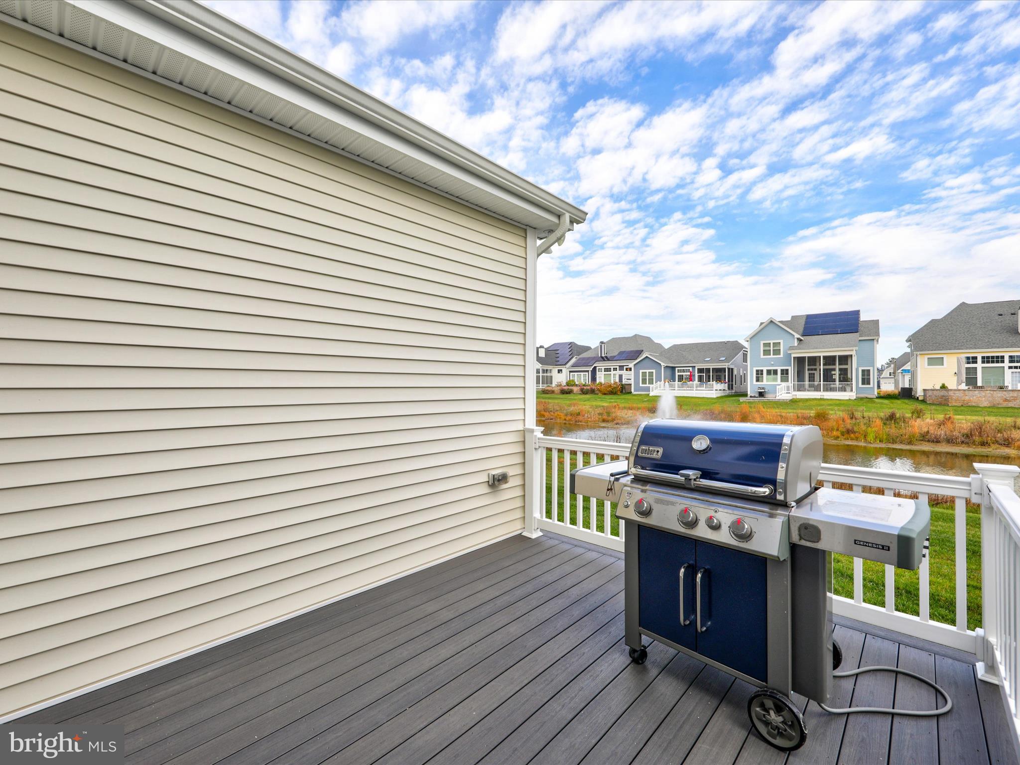 11893 Haslet Road Lewes, DE 19958 - Photo 45 of 59 Rear Deck with built in Gas Grill