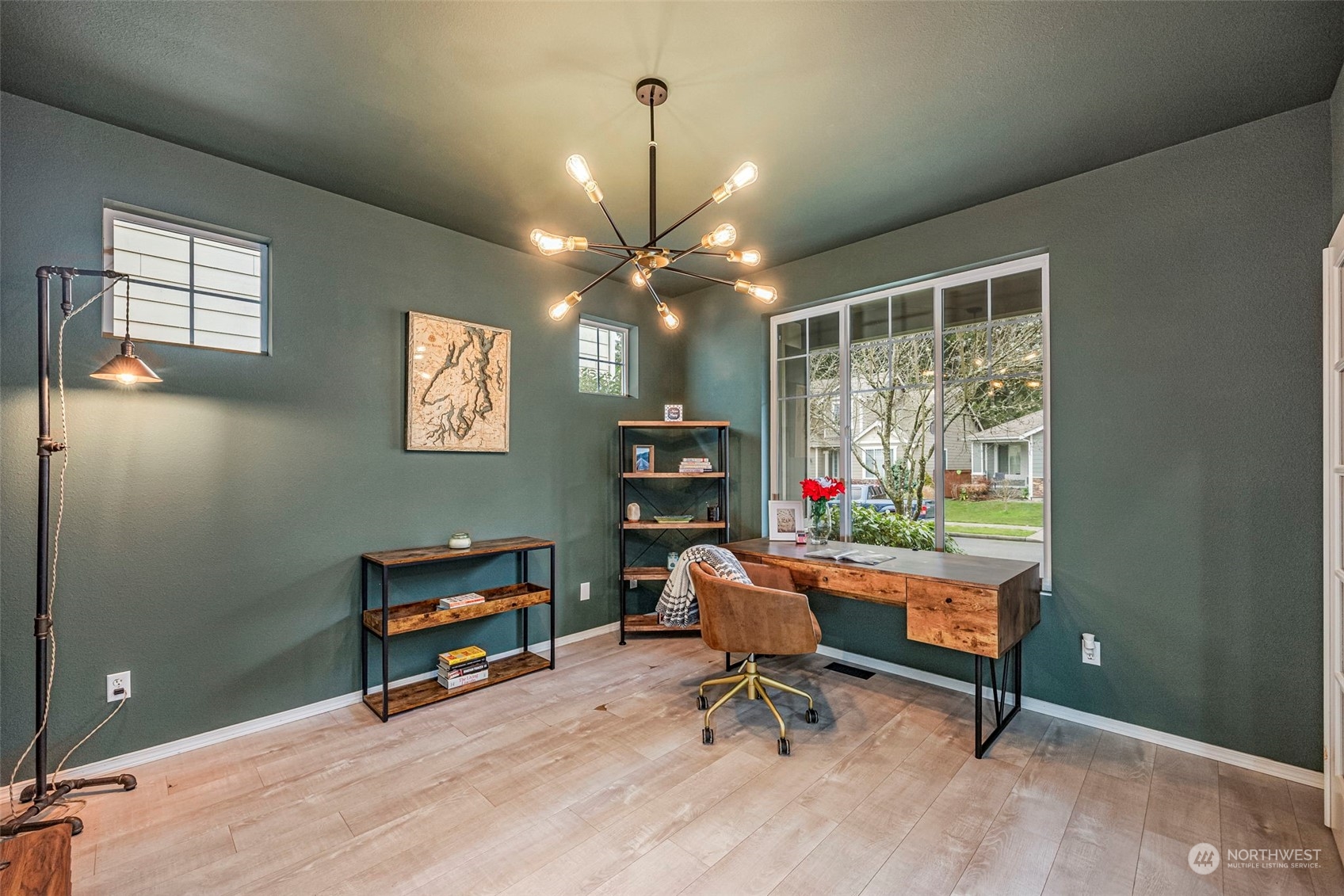 8975 Campus Meadows Loop Northeast Lacey, WA 98516 - Photo 8 of 36 a view of a workspace with furniture and a window