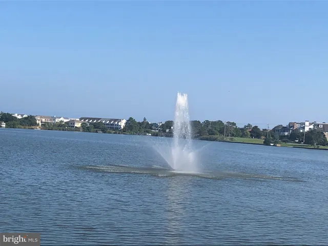 a view of a lake with a mountain in the background