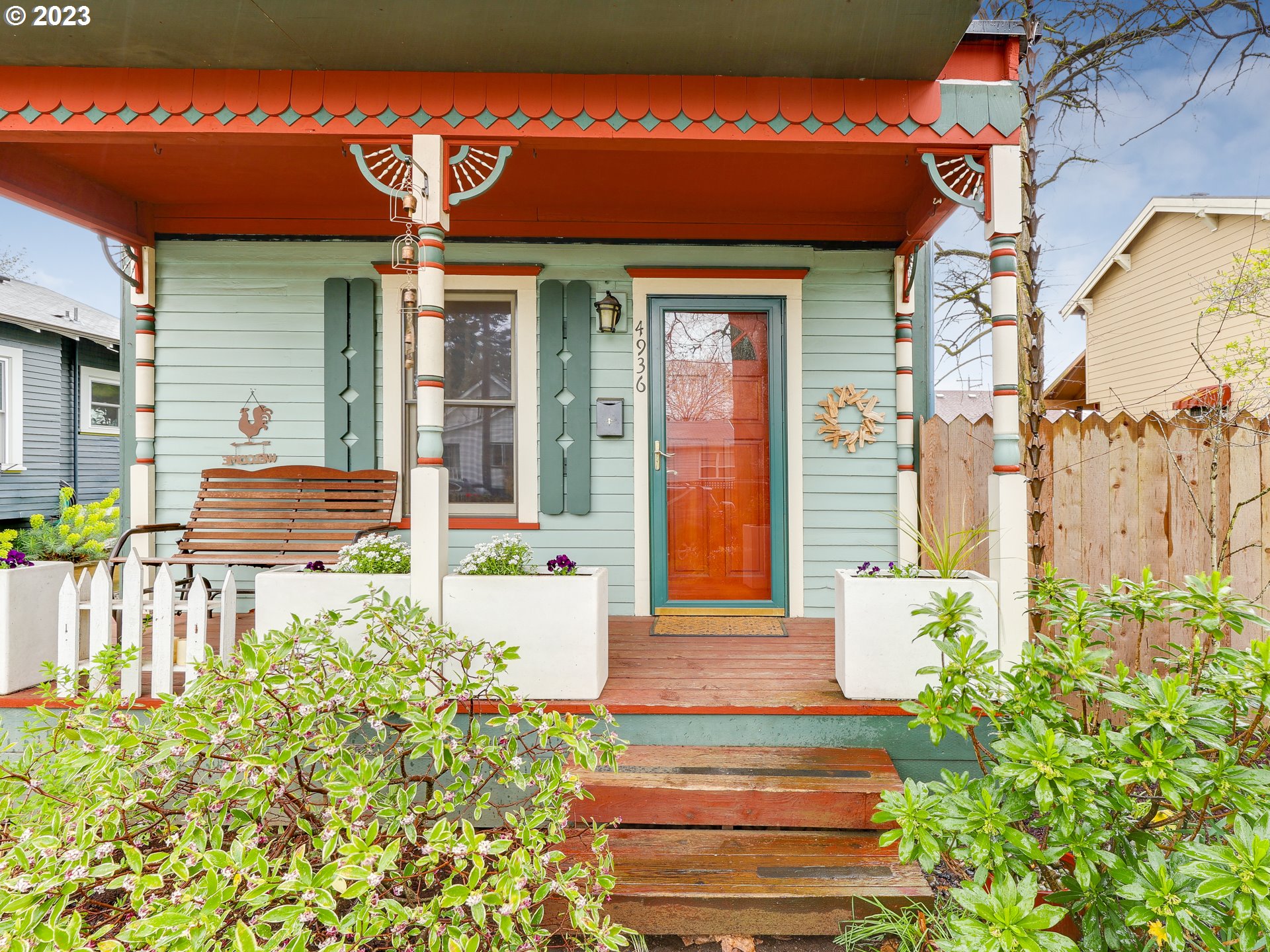 4936 Southeast 76th Avenue Portland, OR 97206 - Photo 5 of 47 a front view of a house with a porch