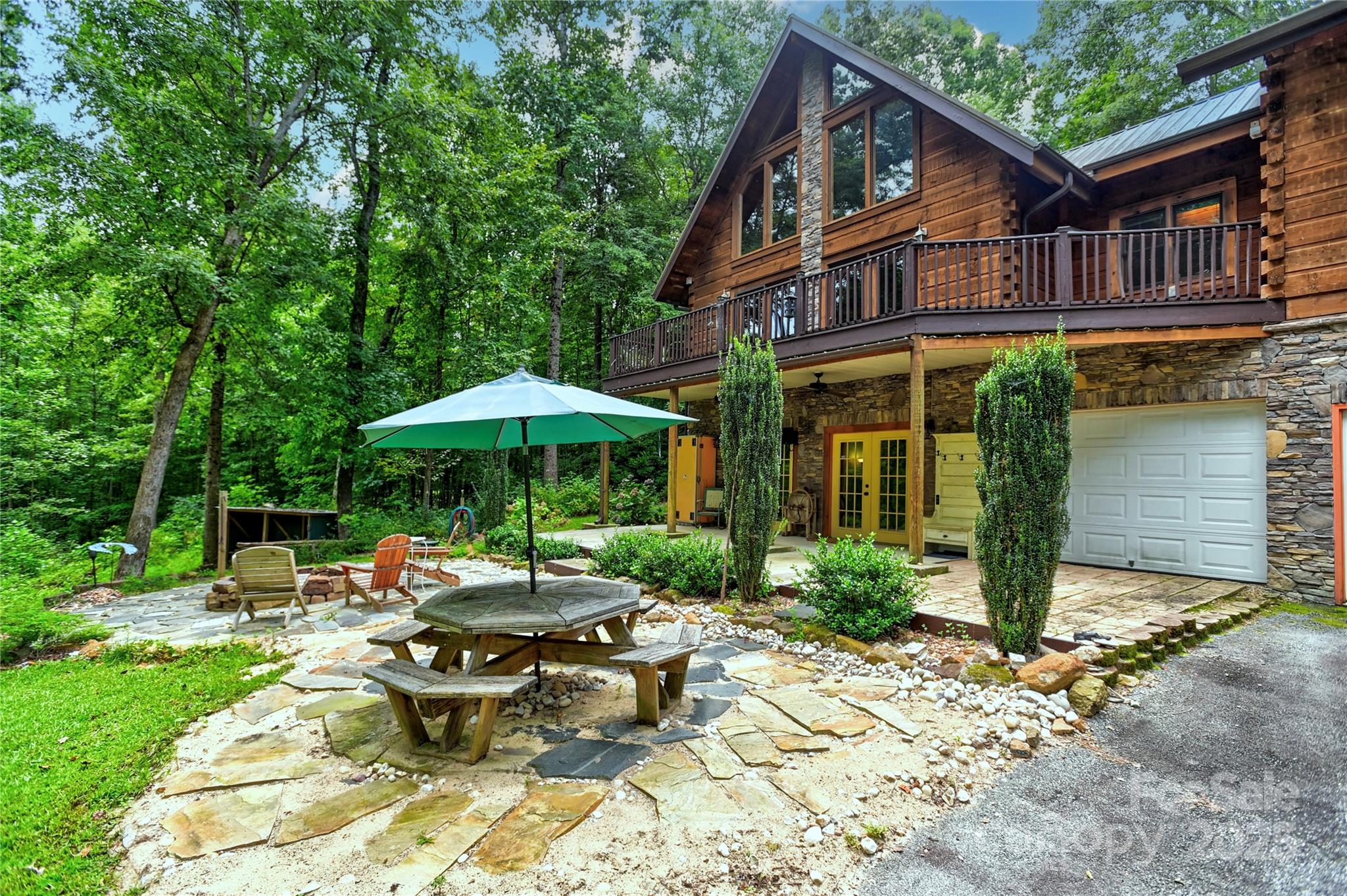 720 Potneck Road Salisbury, NC 28147 - Photo 32 of 48 a view of a patio with table and chairs under an umbrella