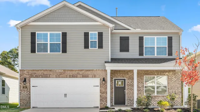 a front view of a house