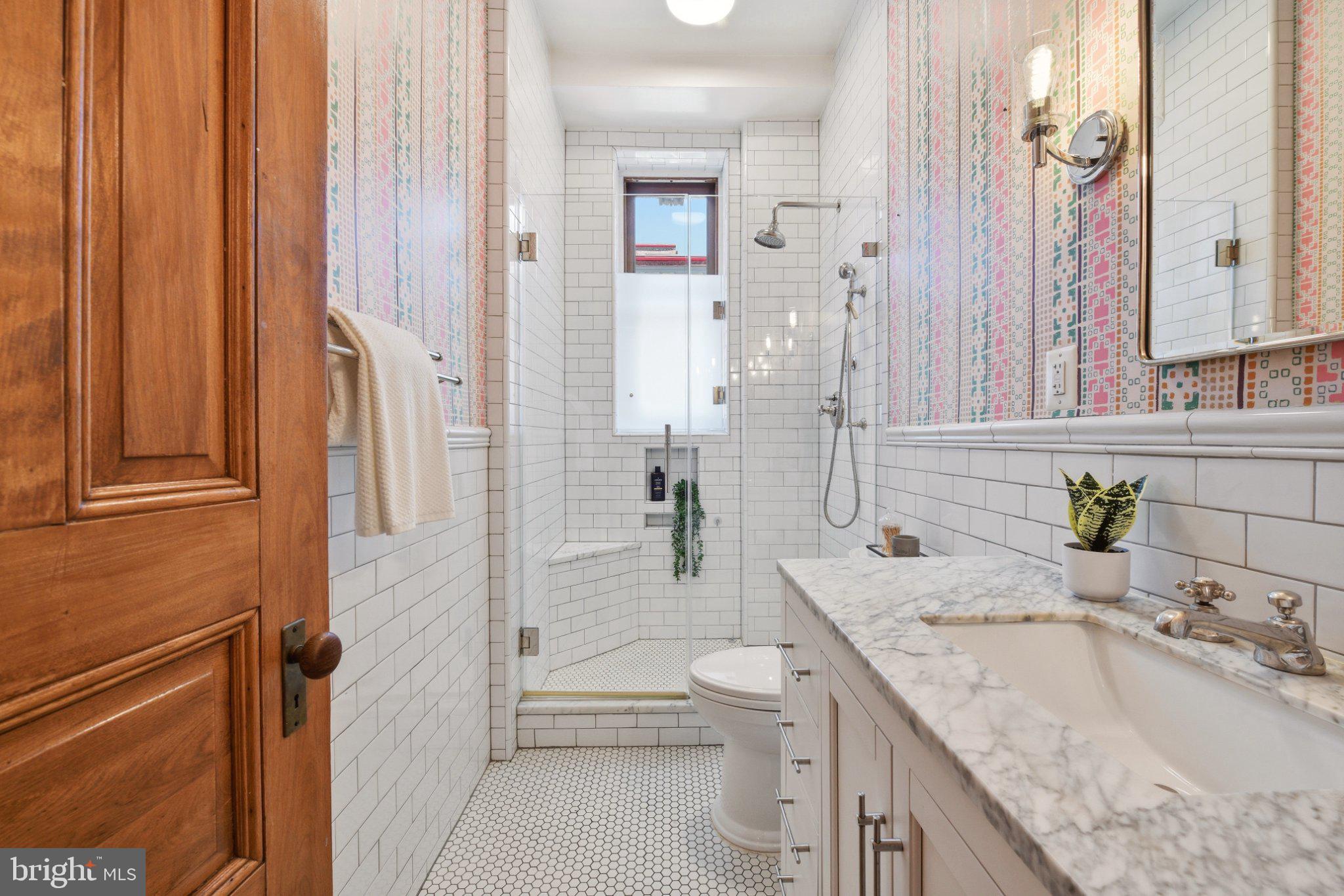 2220 20th Street Northwest, Unit 33 Washington, DC 20009 - Photo 18 of 30 Charming vintage-inspired bathroom retreat.