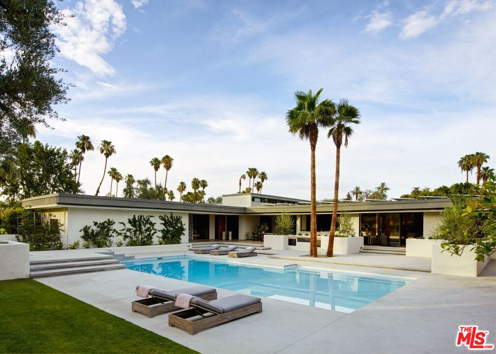 40471 Sand Dune Road Rancho Mirage, CA 92270 - Photo 31 of 42 a front view of house with outdoor space and sitting space