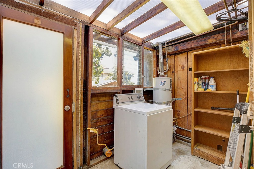 755 Crane Boulevard Los Angeles, CA 90065 - Photo 15 of 40 a view of storage and utility room with washer and dryer