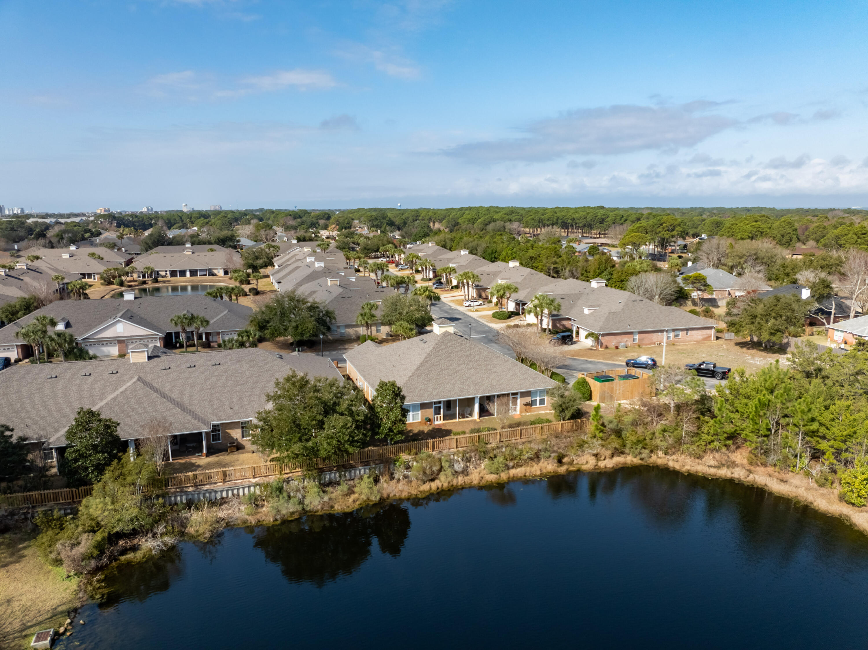 4248 Jade Loop Destin, FL 32541 - Photo 36 of 46 an aerial view of residential house with outdoor space and lake view