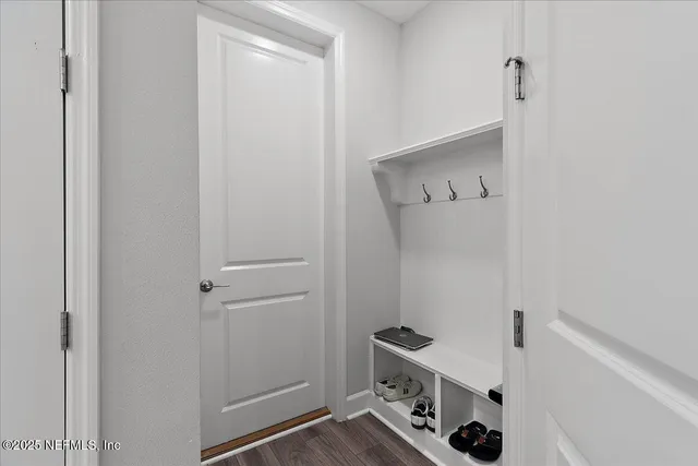 a room with storage and utility