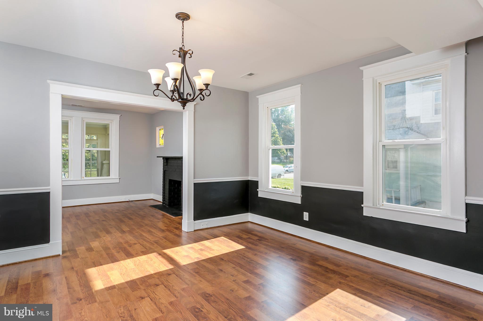 4007 Chatham Road Baltimore, MD 21207 - Photo 6 of 18 Dining room with chair rail!