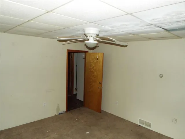 a close view of water heater room