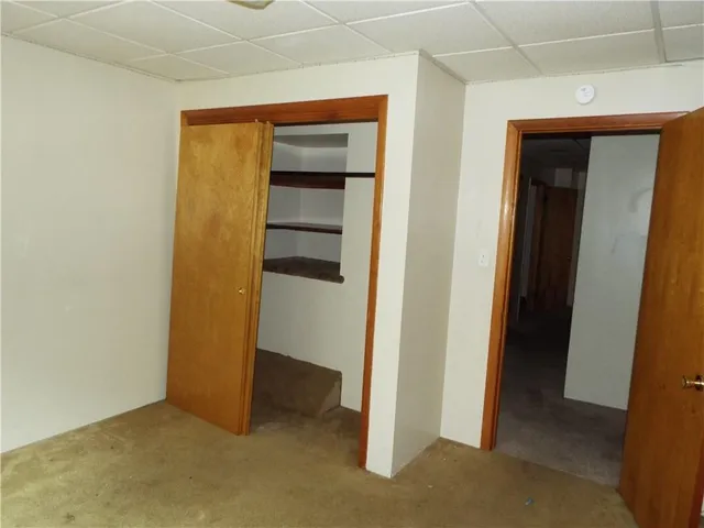 a view of hallway with shower