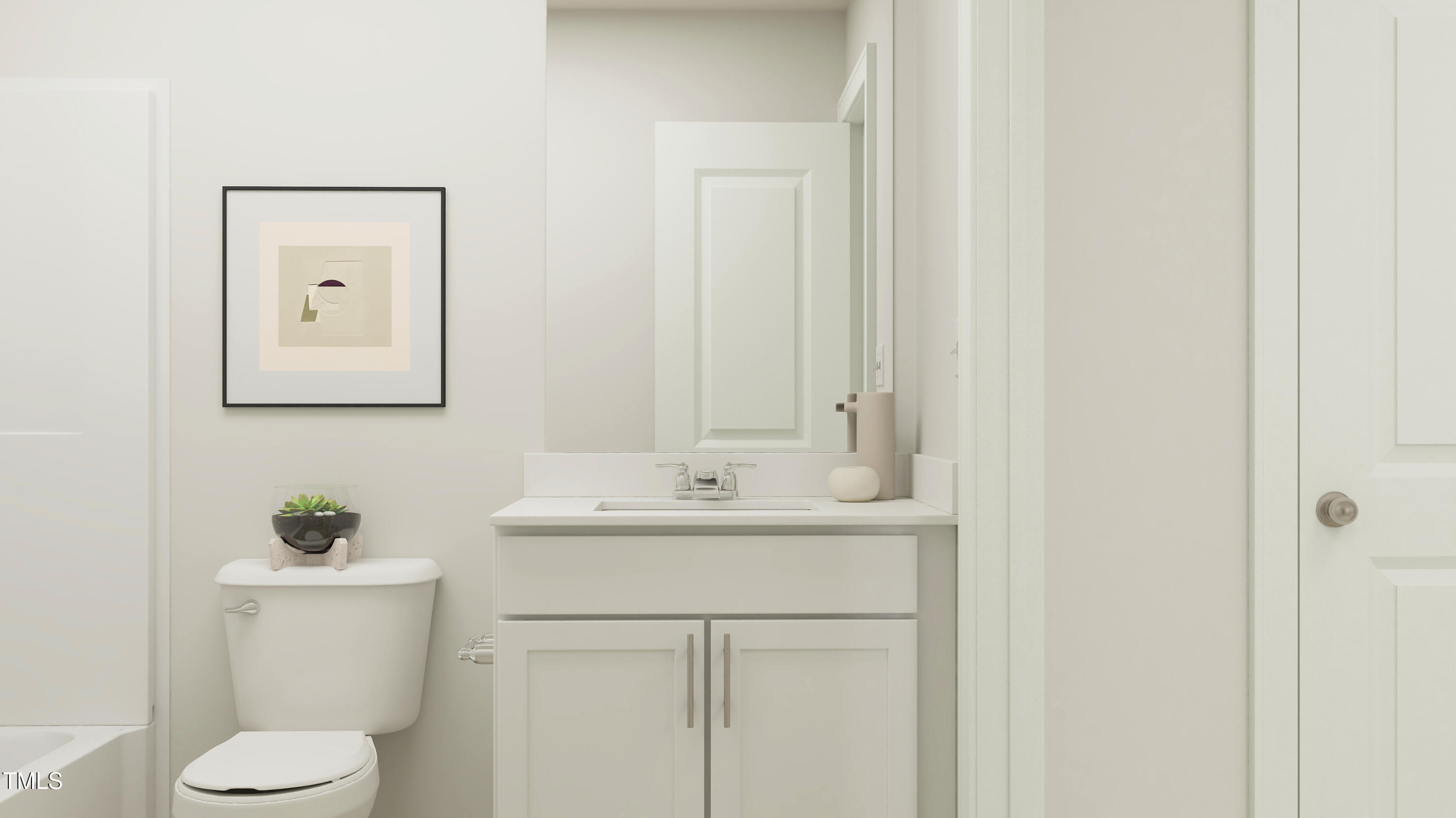 604 Vega Blf Lane Angier, NC 27501 - Photo 13 of 30 a bathroom with a toilet sink and mirror