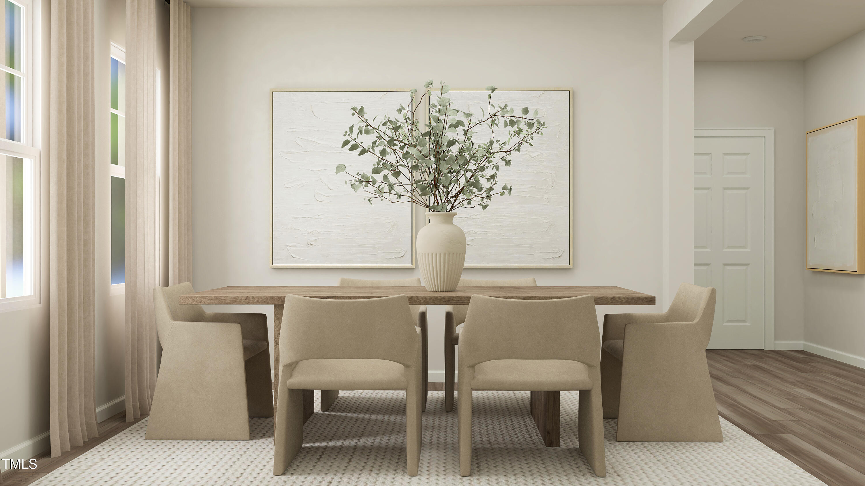 604 Vega Blf Lane Angier, NC 27501 - Photo 6 of 30 a view of a dining room with furniture and wooden floor
