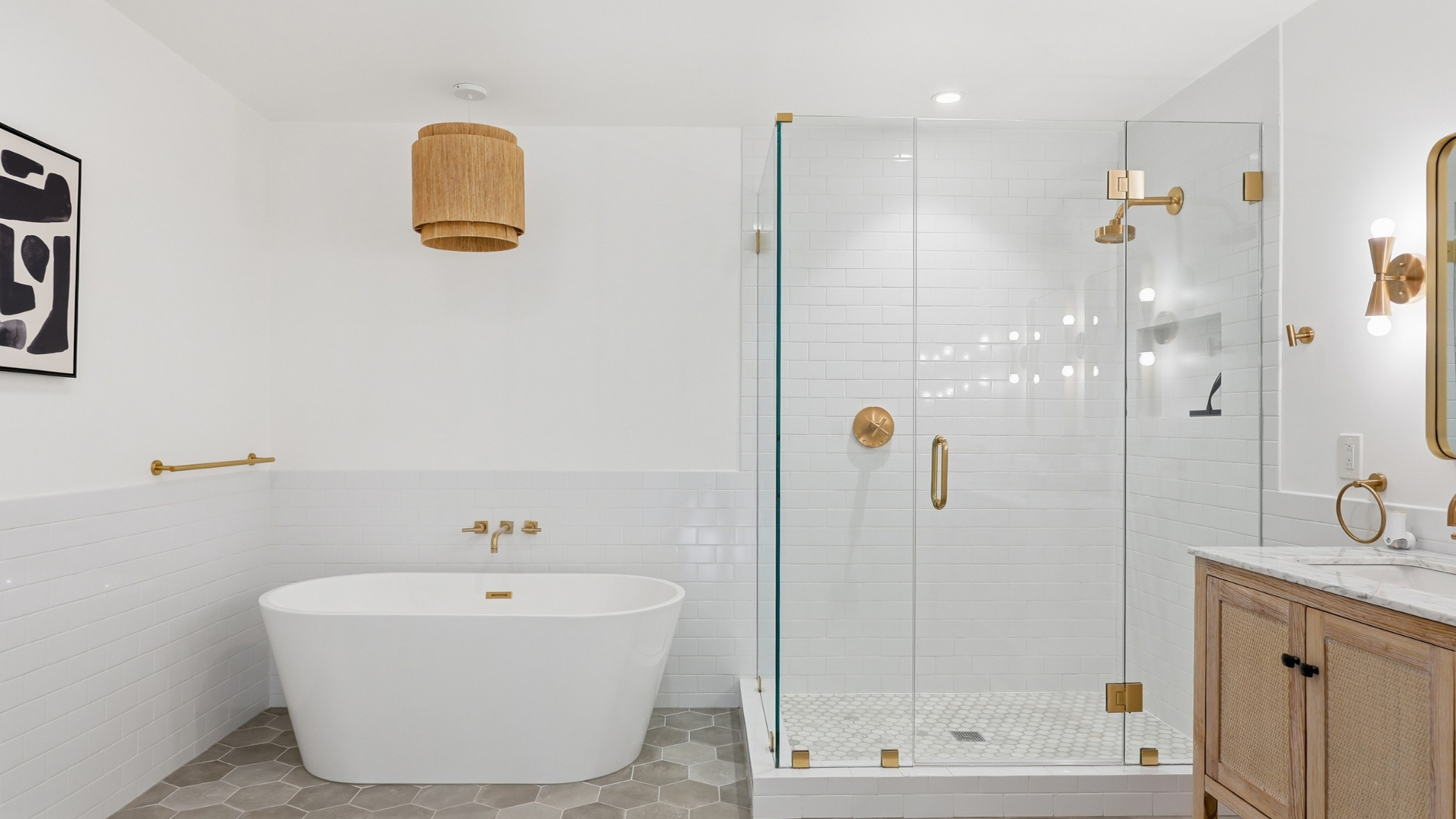 2101 Porter Road Nashville, TN 37216 - Photo 23 of 48 a bathroom with a bathtub and shower