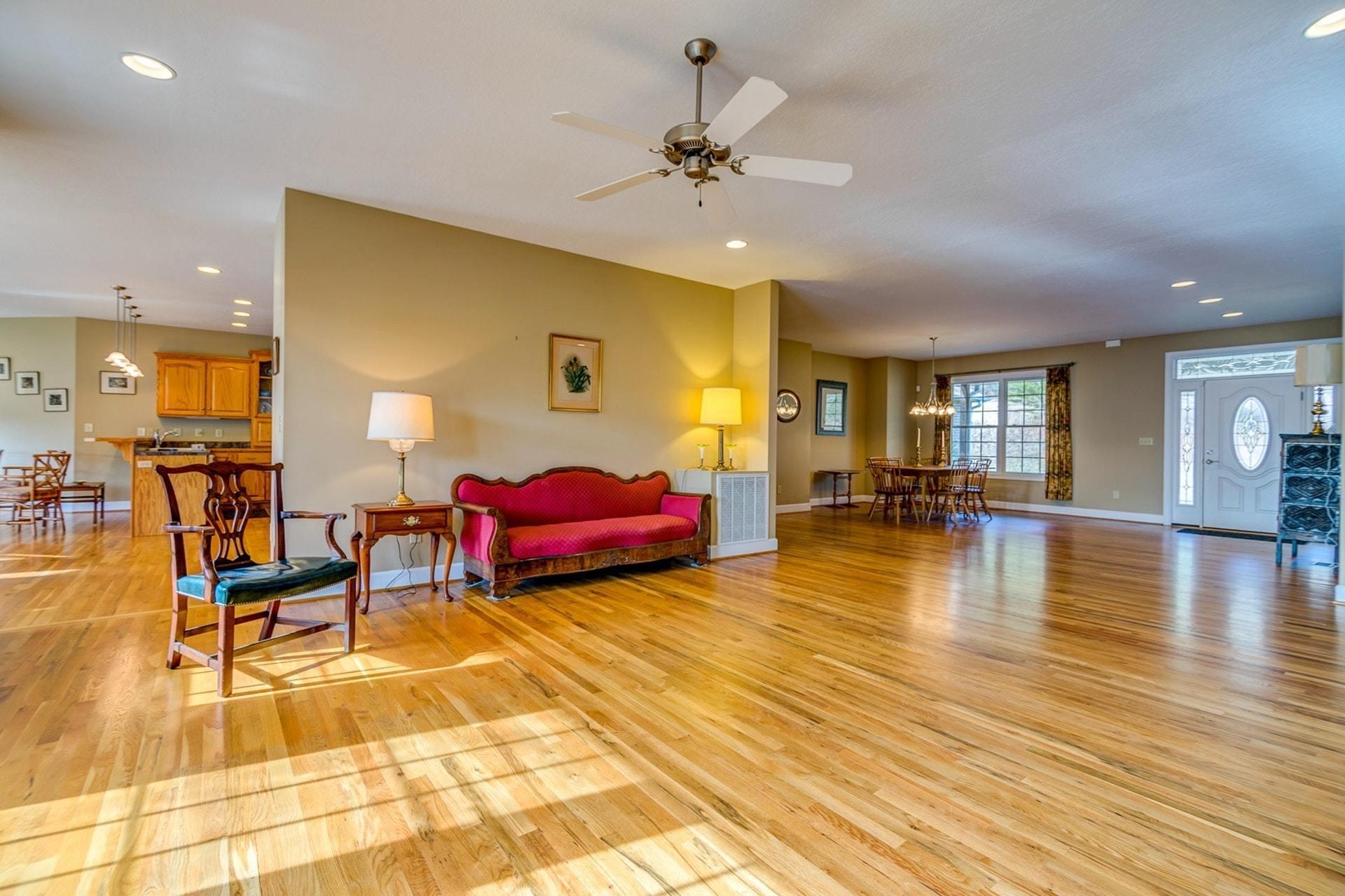 2774 Republican Church Road Ferrum, VA 24088 - Photo 25 of 52 a living room with furniture and kitchen view