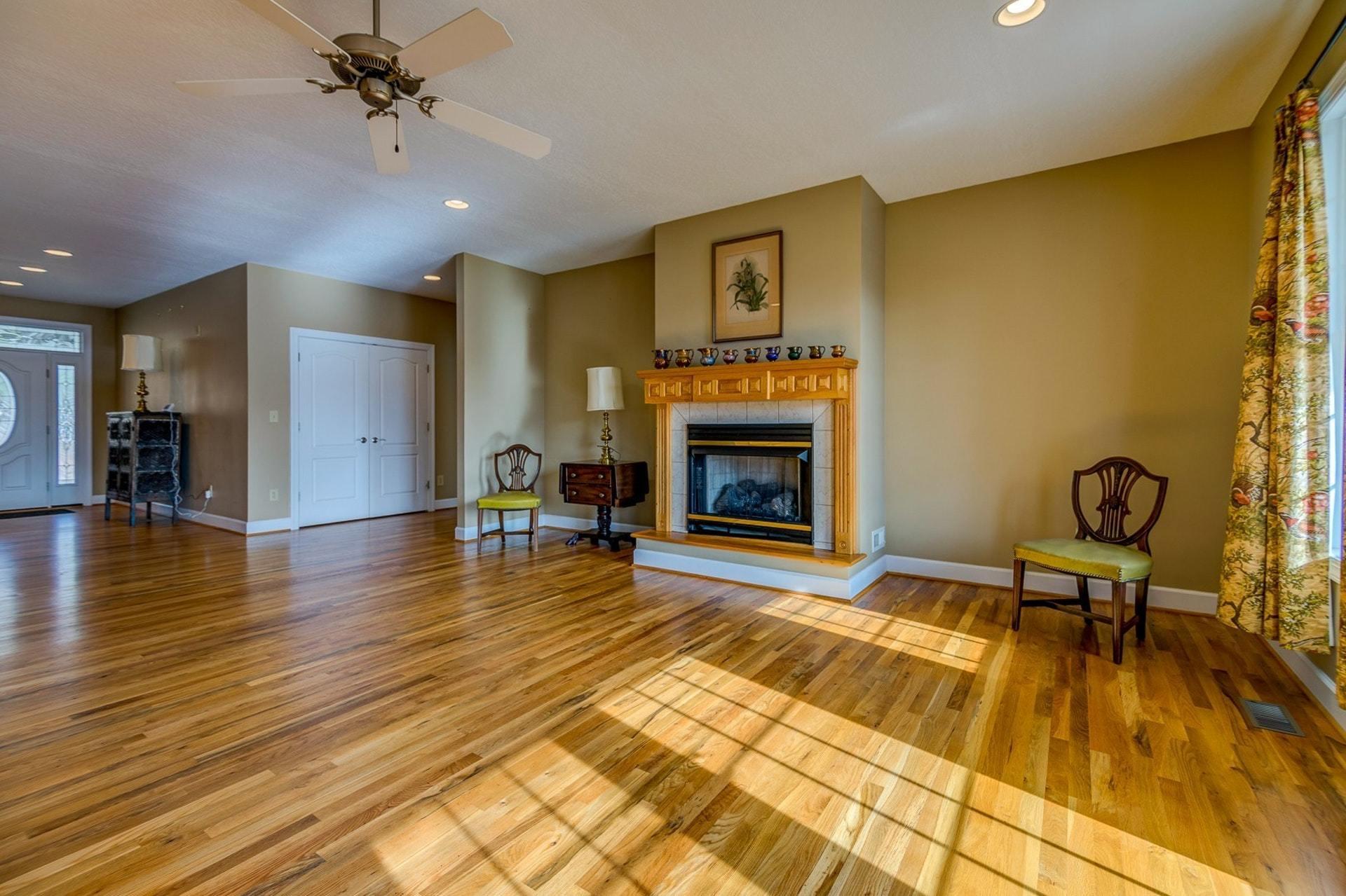 2774 Republican Church Road Ferrum, VA 24088 - Photo 27 of 52 a living room with furniture and a fireplace