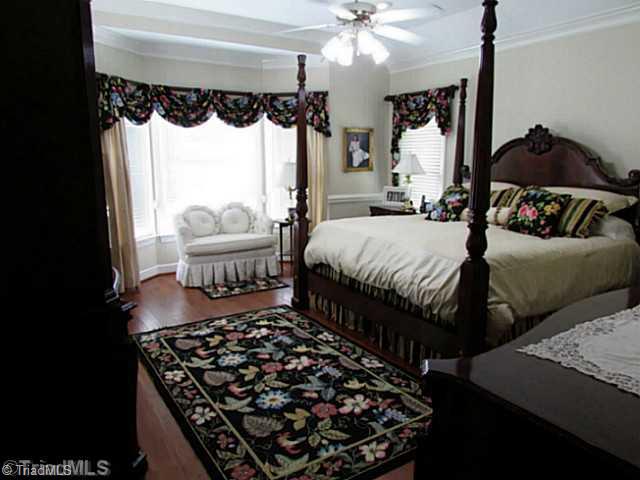 1240 Hauser Road Pinnacle, NC 27043 - Photo 14 of 16 Master Bedroom. Huge Master suite w/cherry floors,his & her walk-in closets