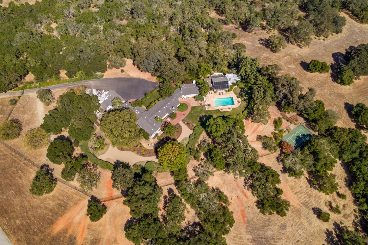 2885 Woodside Road Woodside, CA 94062 - Photo 6 of 19 an aerial view of residential houses with outdoor space