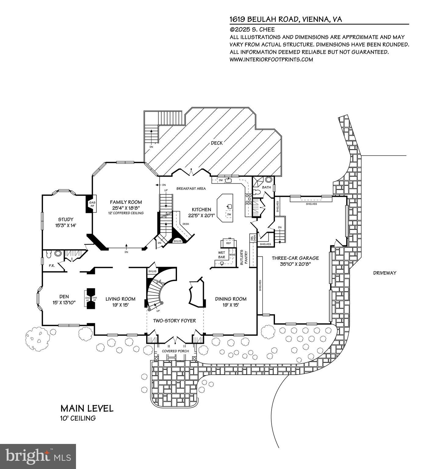 1619 Beulah Road Vienna, VA 22182 - Photo 105 of 107 Main Level Floor Plan