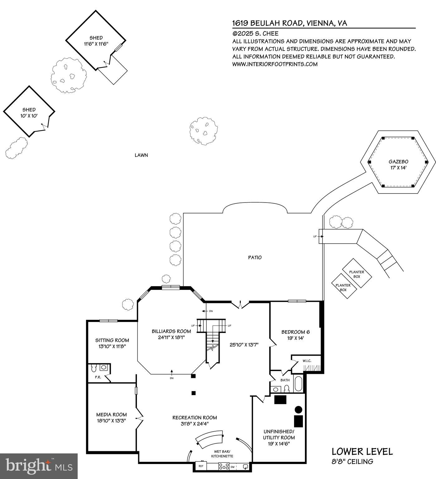 1619 Beulah Road Vienna, VA 22182 - Photo 107 of 107 Lower Level Floor Plan