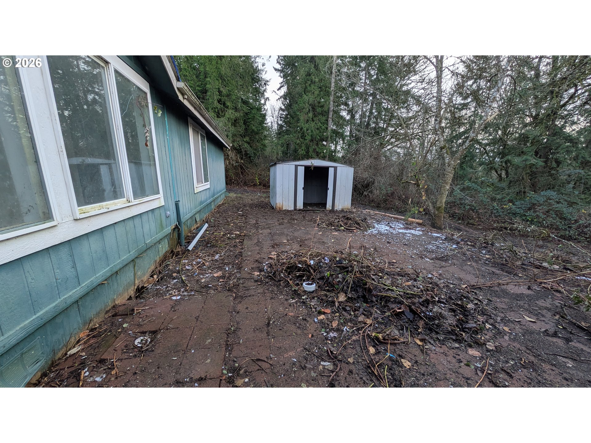 16150 South Riverview Road Mulino, OR 97042 - Photo 6 of 10 a black and white photo of a house
