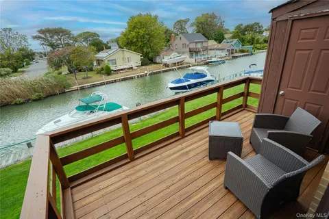 a view of a chairs in a balcony