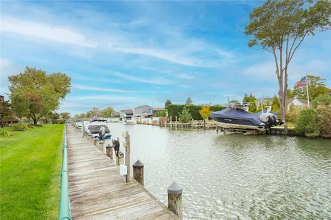 a view of a lake with houses