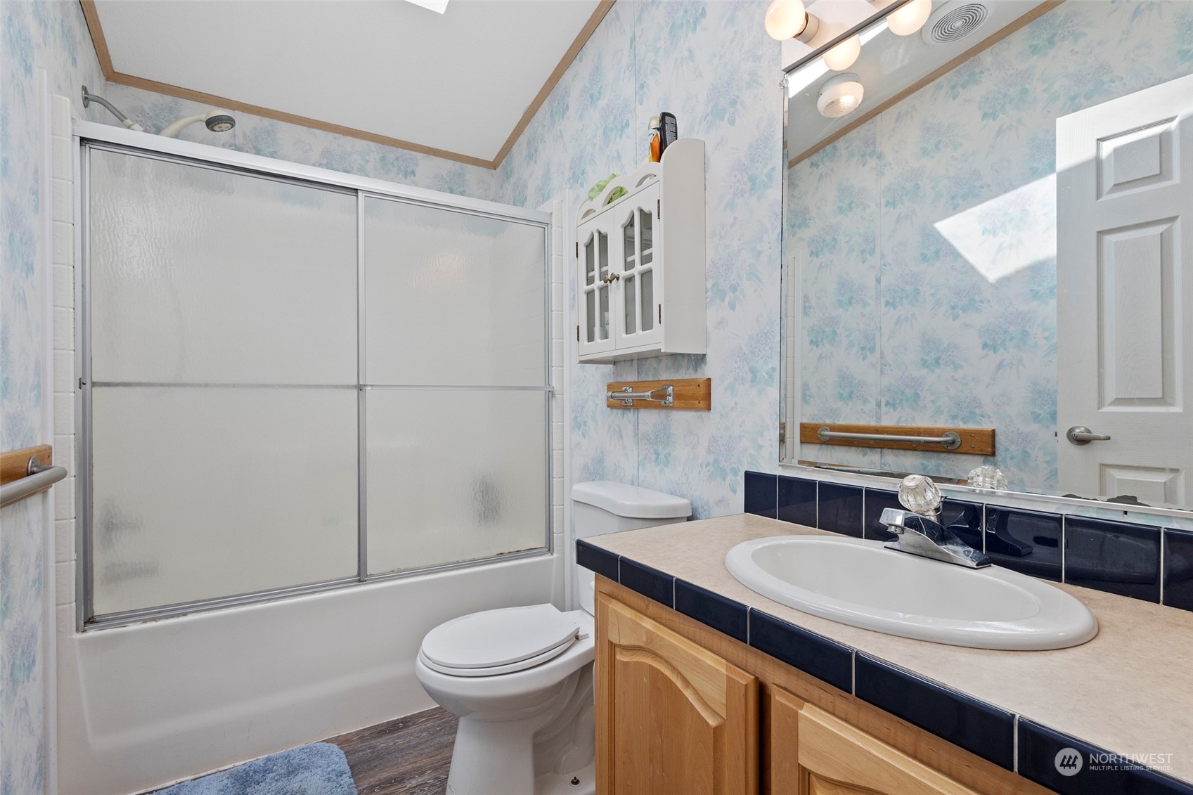 13846 Avon Allen Road Mount Vernon, WA 98273 - Photo 29 of 36 a bathroom with a sink a toilet and shower