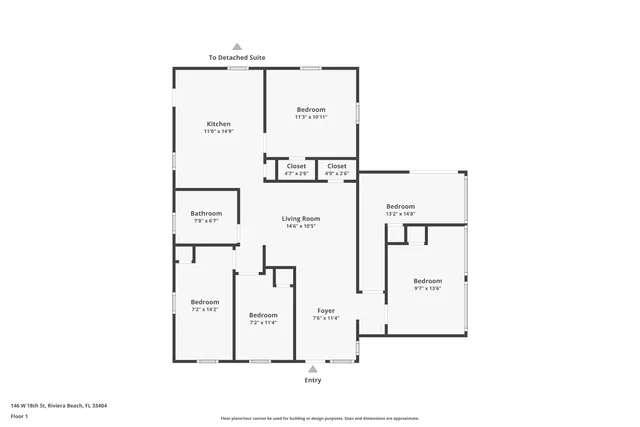 $350,000 | 146 West 18th Street, Riviera Beach, FL 33404