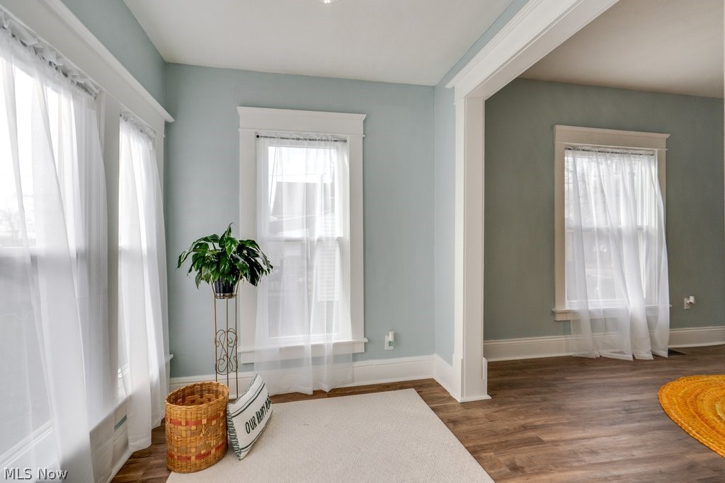 12 South 4th Street Rittman, OH 44270 - Photo 25 of 48 Sitting room with dark wood-style flooring and baseboards