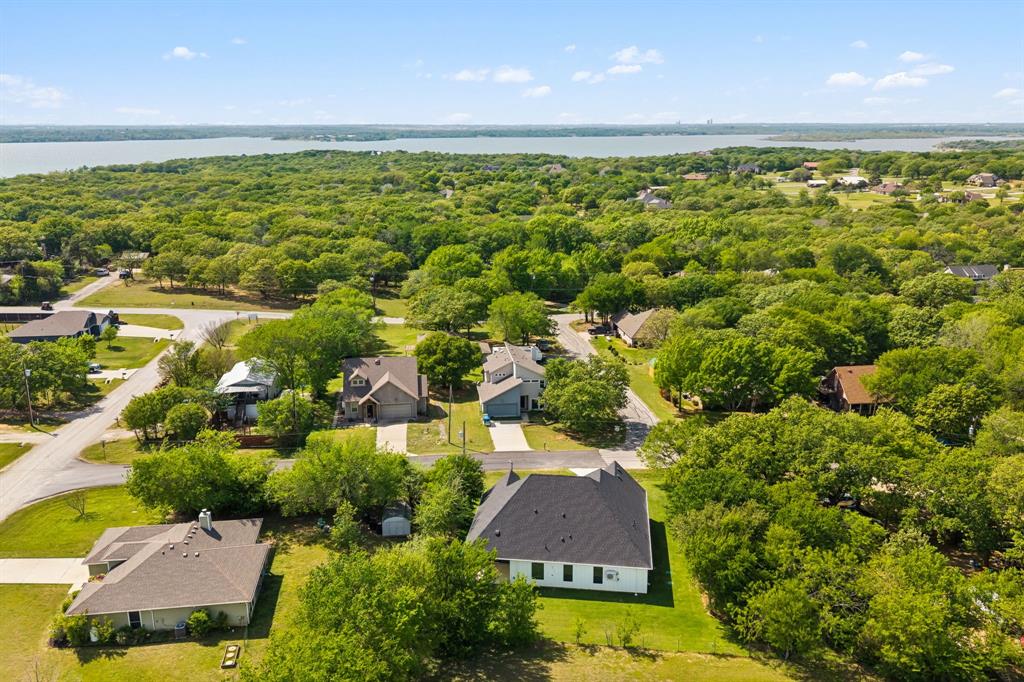105 Buckboard Trail Oak Point, TX 75068 - Photo 24 of 27 Aerial view showing the close proximity to the lake.