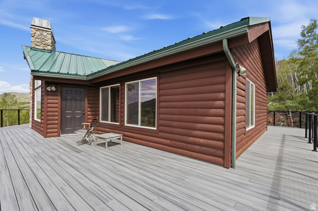 6 Beaver Springs Rancheros Oakley, UT 84055 - Photo 43 of 68 Spacious outdoor deck featuring gray composite decking and black metal railings