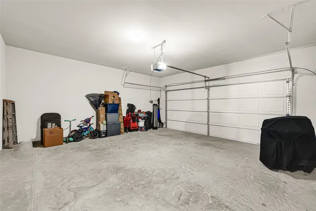 a view of a garage