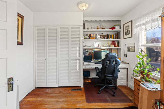 155 West Center Street Fillmore, UT 84631 - Photo 37 of 86 Office with wood finished floors and built in shelves