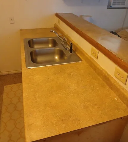 a bathroom with a sink