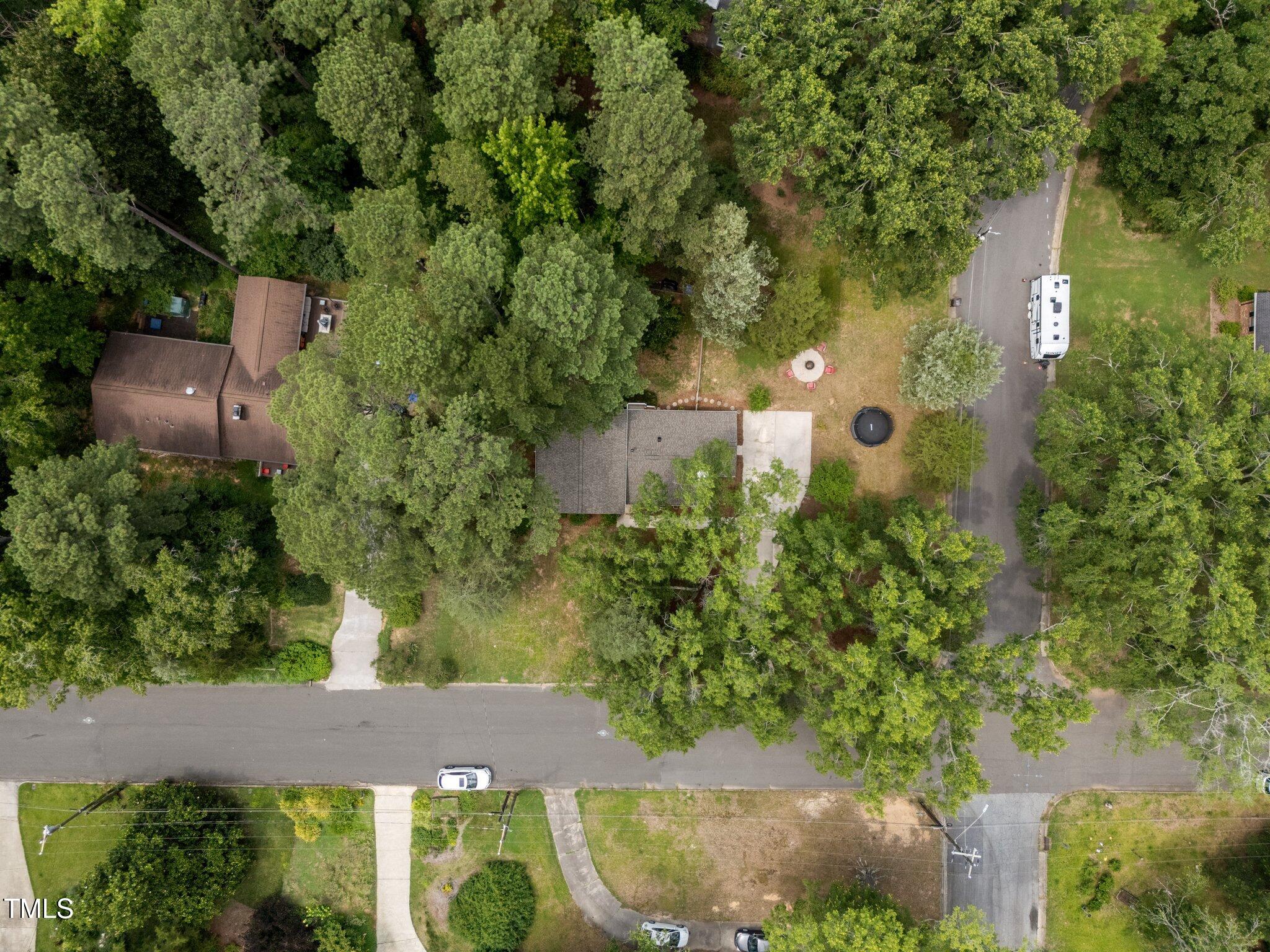 1205 Willow Drive Chapel Hill, NC 27517 - Photo 28 of 45 an aerial view of a house with garden space and street view