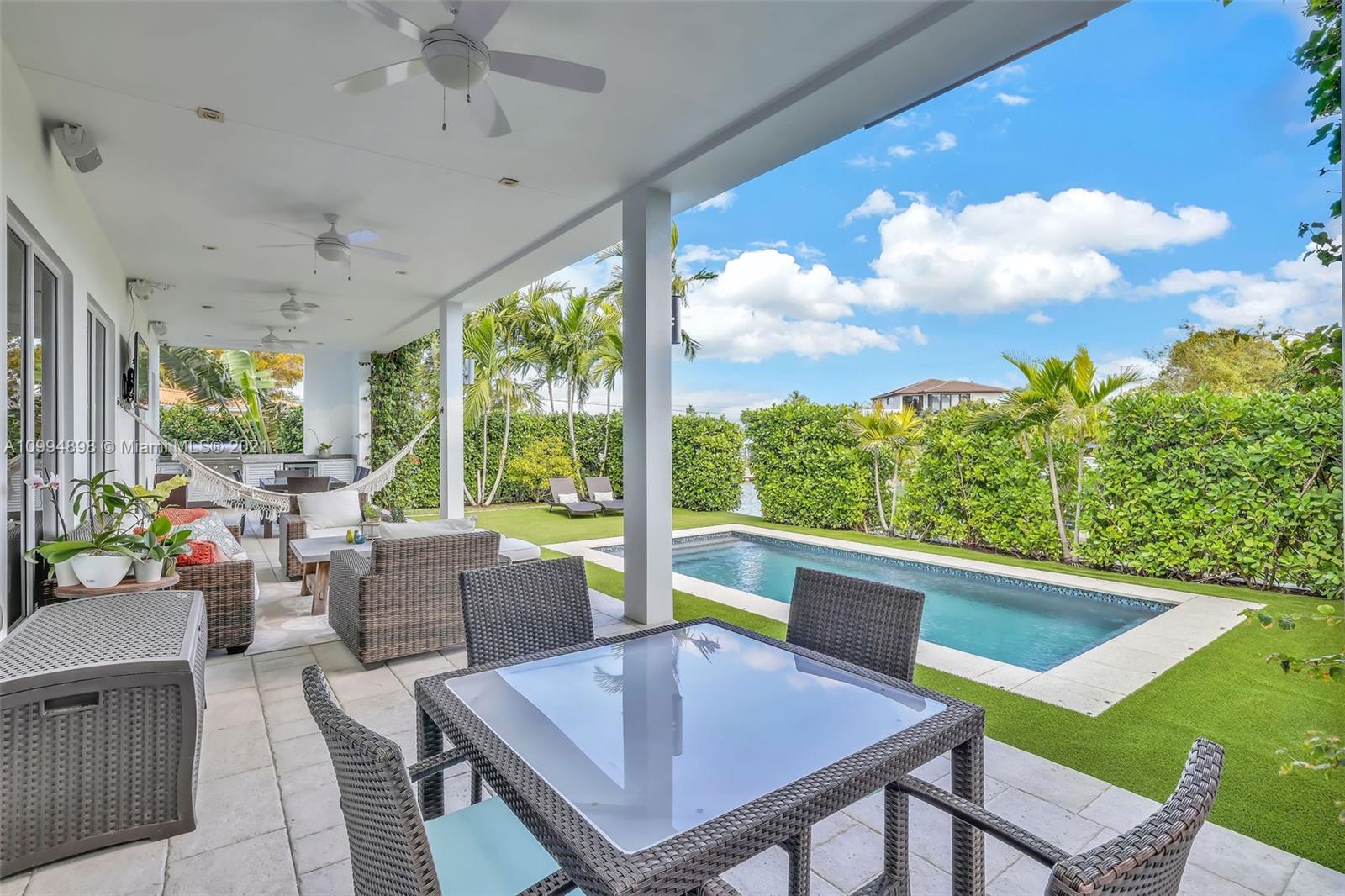 12565 Palm Road North Miami, FL 33181 - Photo 25 of 75 a view of a dining room with furniture window and outside view