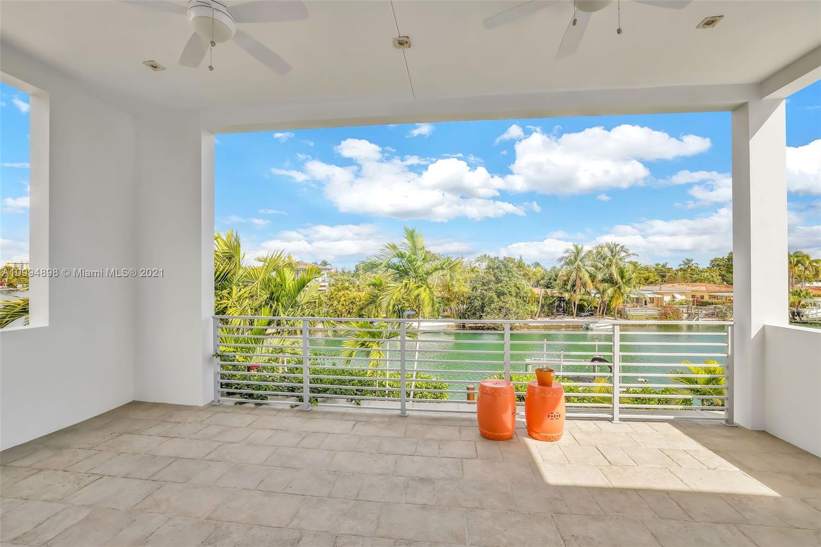 12565 Palm Road North Miami, FL 33181 - Photo 40 of 75 a view of a lake from a balcony