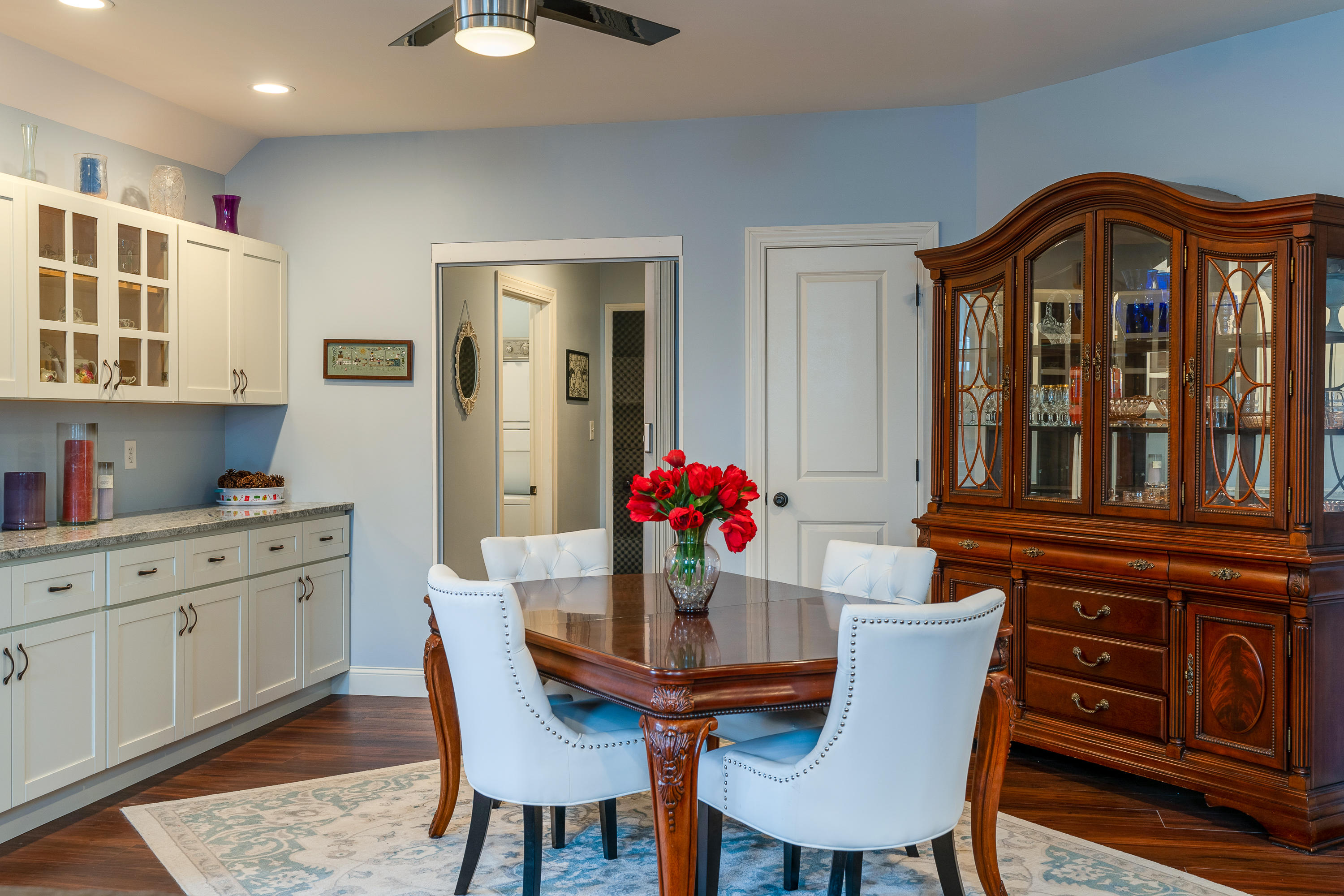 74 Running Brook Road Lisbon, ME 04250 - Photo 59 of 69 dining area with built-in cabinets
