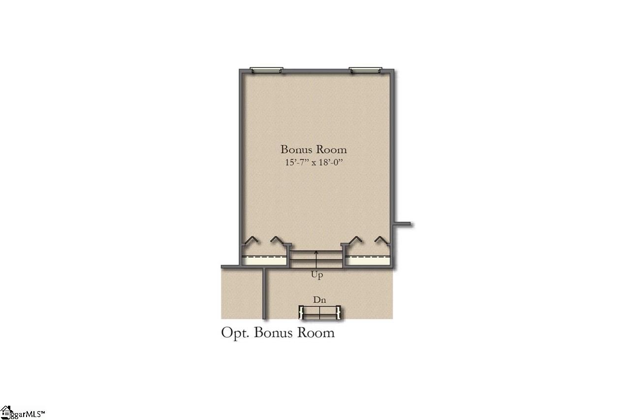 4 Longfellow Way Simpsonville, SC 29681 - Photo 36 of 36 Floor Plan for Bonus Room included in this home