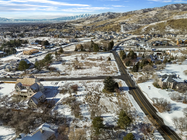 1540 Cherrypoint Lane, Unit 7 Alpine, UT 84004 - Photo 7 of 9 Snowy aerial view with a mountain view