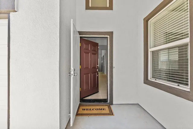 a view of an entryway door