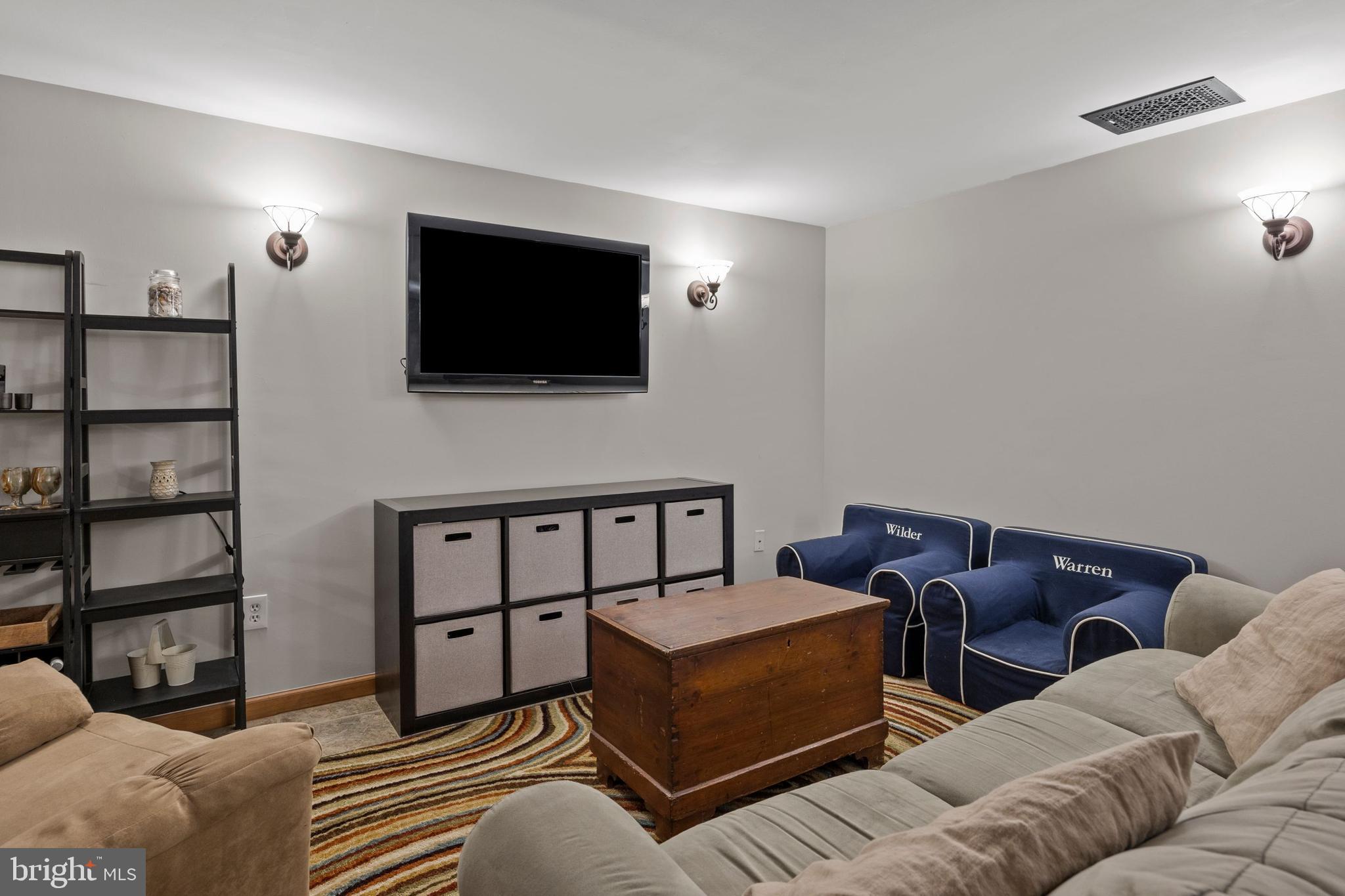 6294 Greenhill Road New Hope, PA 18938 - Photo 17 of 29 Finished Basement TV Area