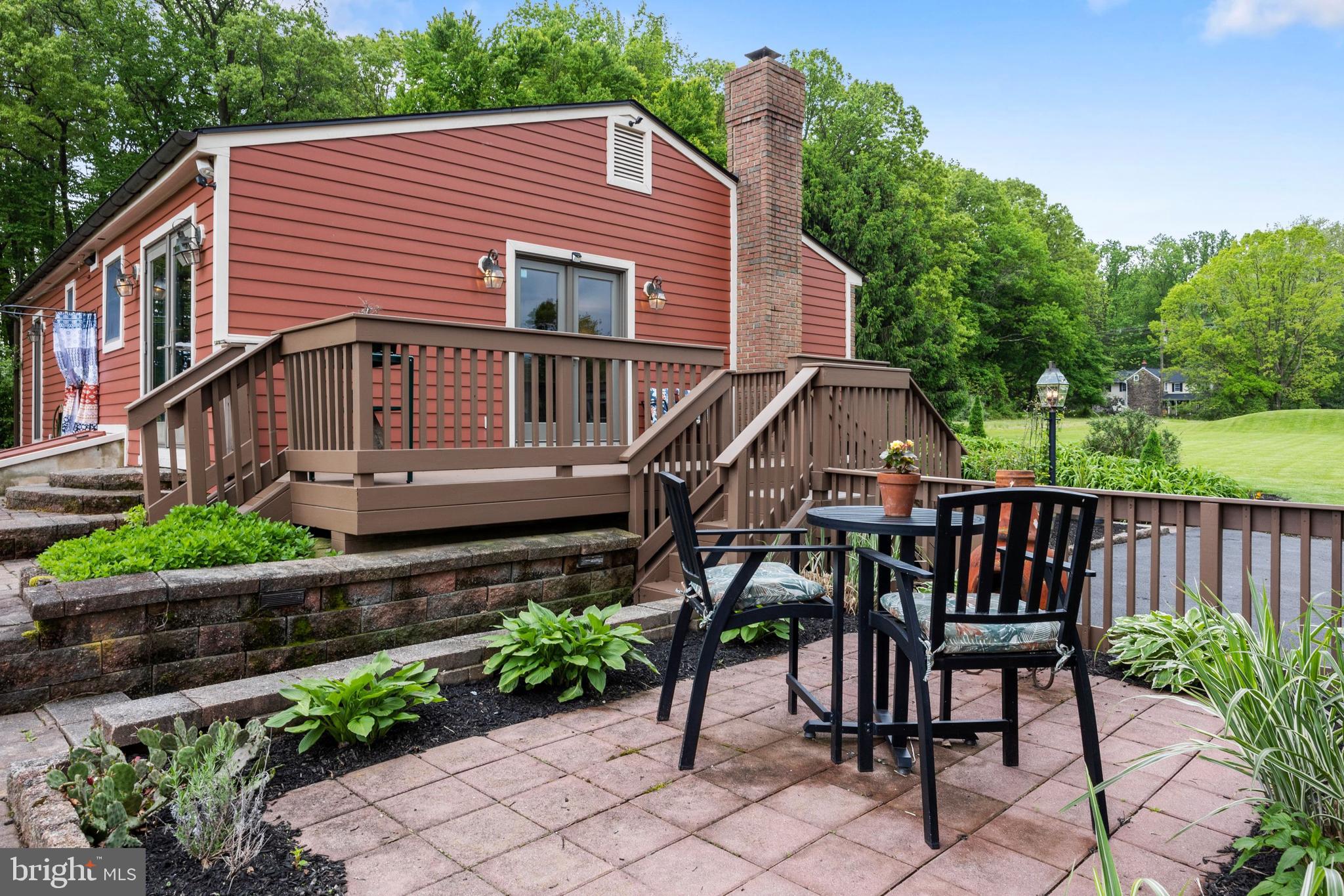 6294 Greenhill Road New Hope, PA 18938 - Photo 25 of 29 Side Deck and Patio