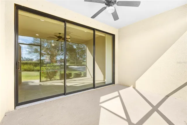 a view of a lake with a big yard