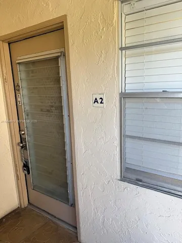 a view of front door