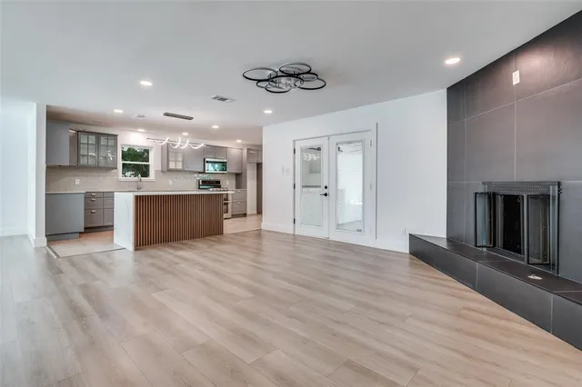a view of kitchen and window