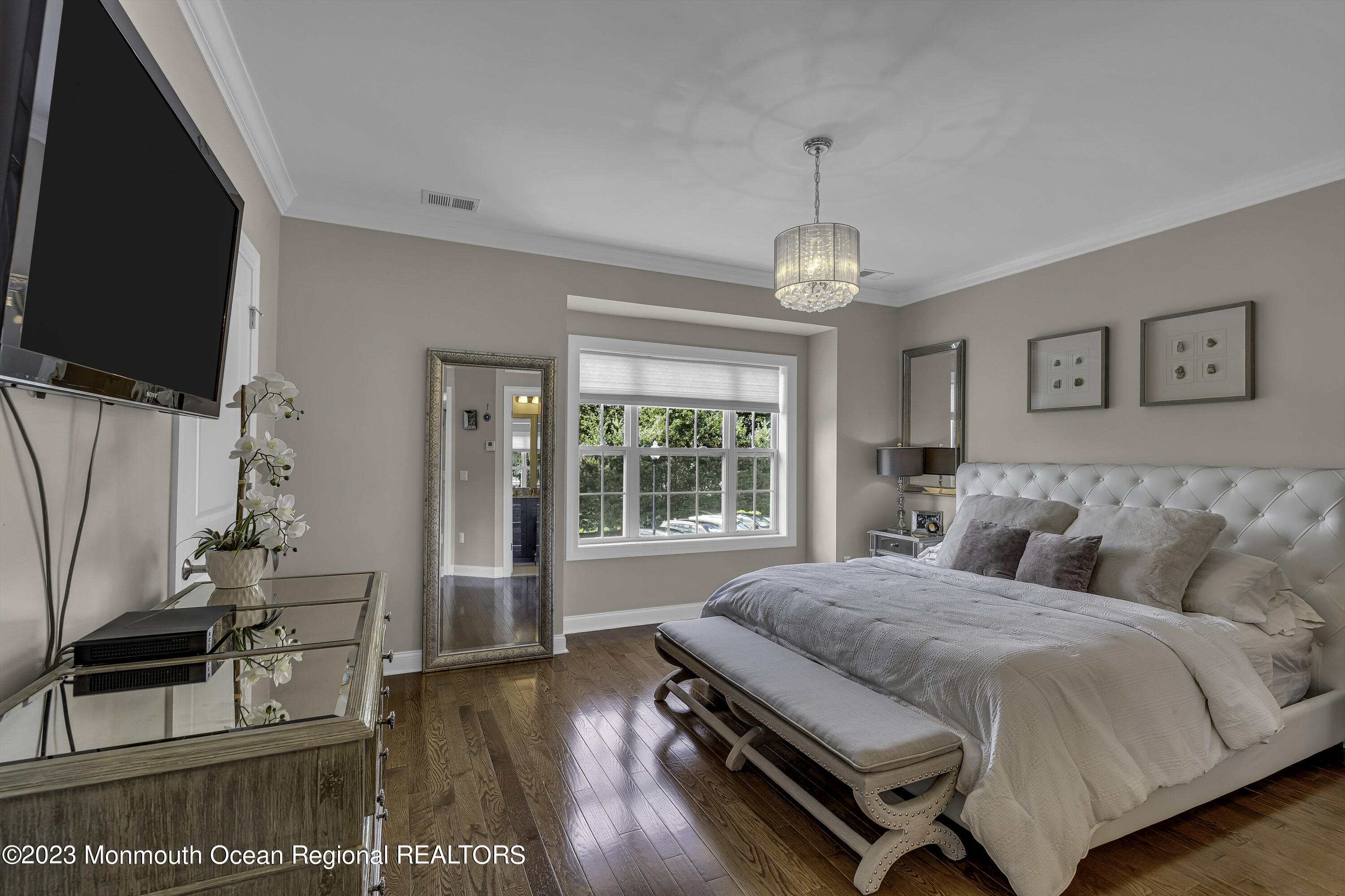 5 Cottrell Court Old Bridge, NJ 08857 - Photo 20 of 49 a spacious bedroom with a bed and flat screen tv