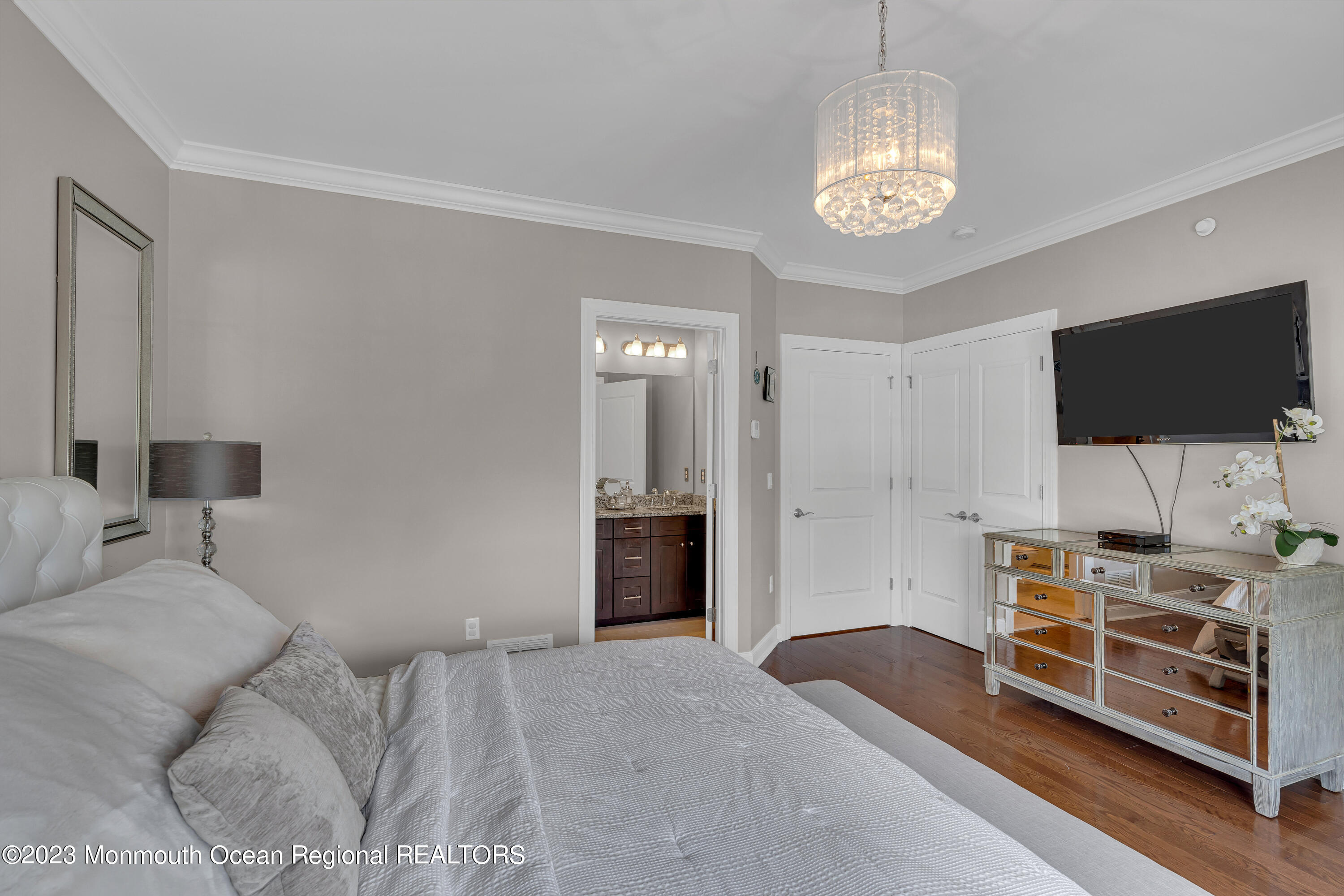 5 Cottrell Court Old Bridge, NJ 08857 - Photo 36 of 49 a bedroom with furniture and a flat screen tv